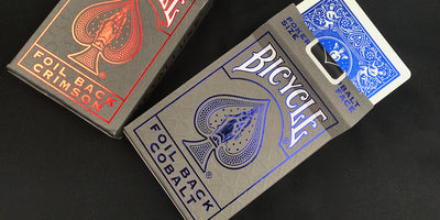 Bicycle® MetalLuxe Playing Cards Cobalt Blue 2