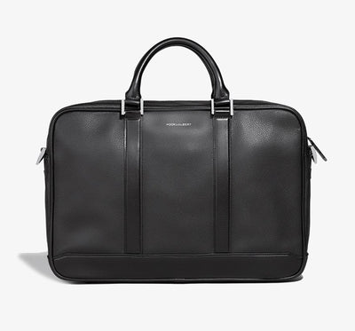 Hook & Albert Black Leather Formal Briefcase