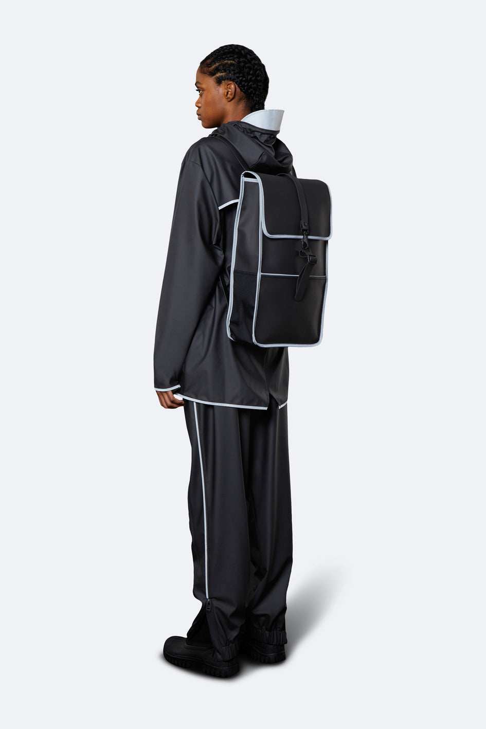 rains backpack 1220 black PLUS SIZE this backpack has one Djiypn Fishing Rod Carrier Size & Quantity:9/0 03pk