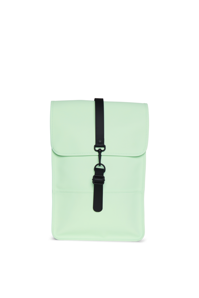 RAINS BACKPACK MINI MINERAL Rains Mineral Rolltop Mini Rucksack - Mint | Garmentory main image 2