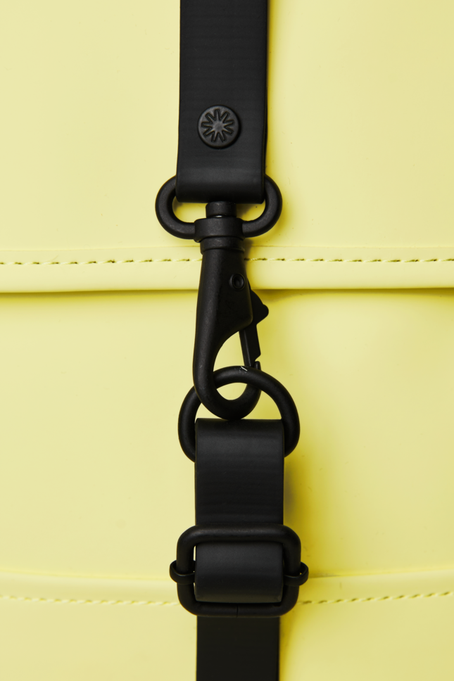 Rains Faux Leather Micro Backpack Yellow