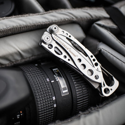 Leatherman Skeletool Stainless Steel Closed Camera Photography