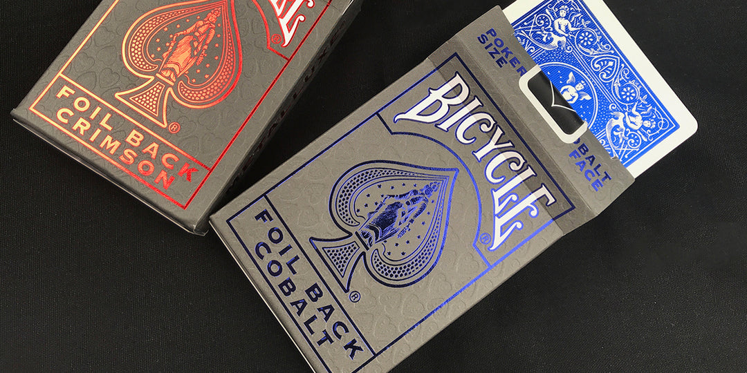 Carte Da Gioco Bicycle Metaluxe Foil Back - Mazzo Cremisi In Scatola Argento - Effetto Laminato Metallico - Nuove