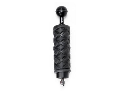 Handle and ball w/ black grip, 1/4" threaded mounting rod with nut TR-DHB-BK