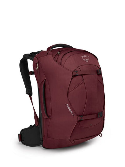 Osprey Fairview 40 Travel Pack Carry-On Women's Backpack Zircon Red