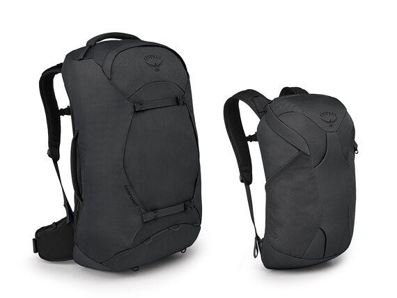 osprey 70l backpacks mens Osprey Farpoint 70 Travel Pack Tunnel Vision Grey
