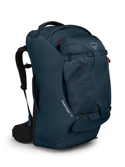 Osprey Farpoint 70 Travel Pack (Men's Travel Backpack) Muted Space Blue