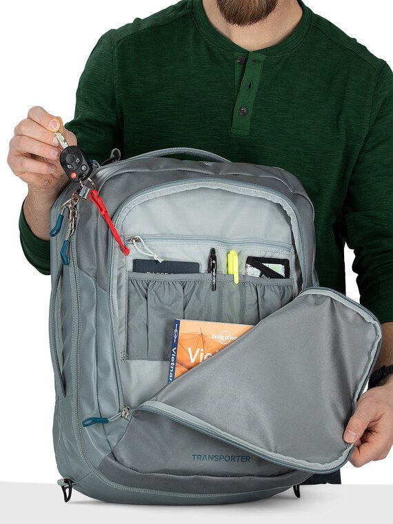 Osprey Transporter Global Carry-On Bag 36-Smoke Grey